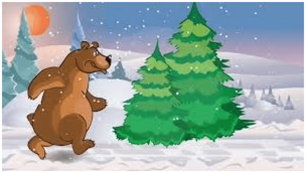 Сказочный зимний медведь