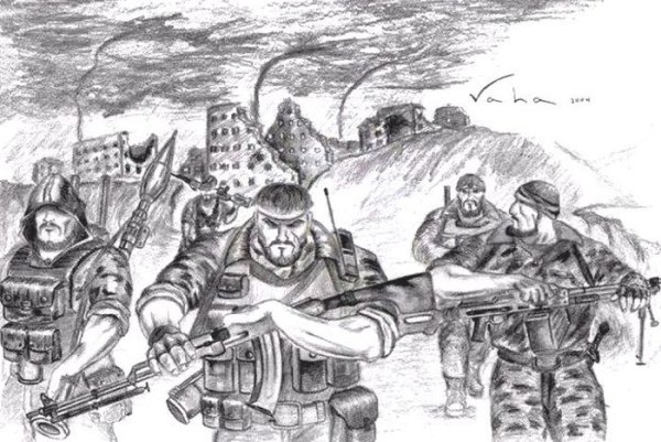 Война в Чечне рисунки