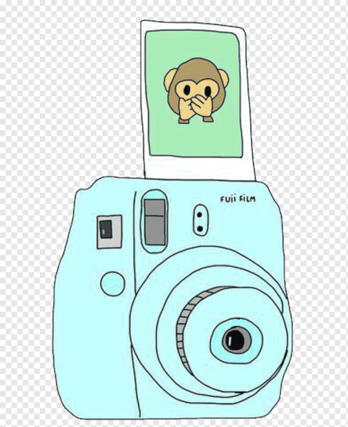 Фотоаппарат Instax нарисованный