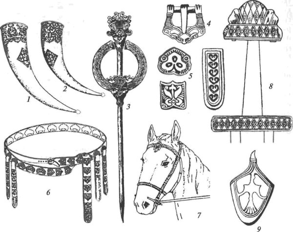 Конская упряжь Золотая Орда