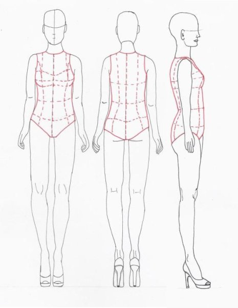 Эскиз женской фигуры