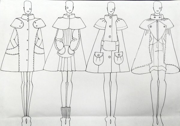 Макет для рисования одежды