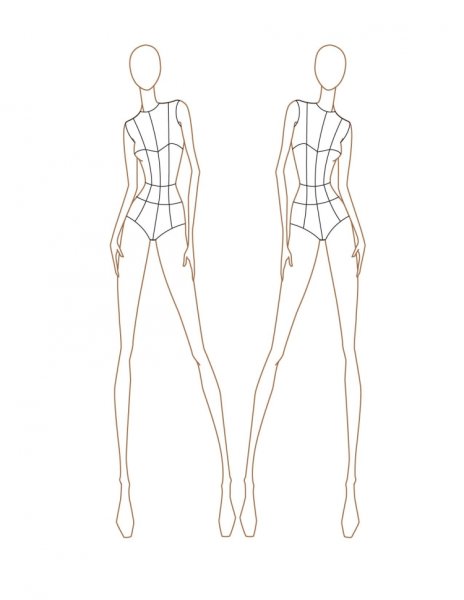 Модели для рисования одежды