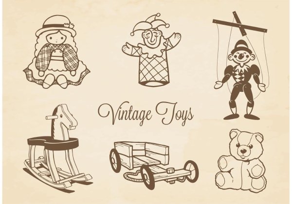 Старые игрушки рисунок