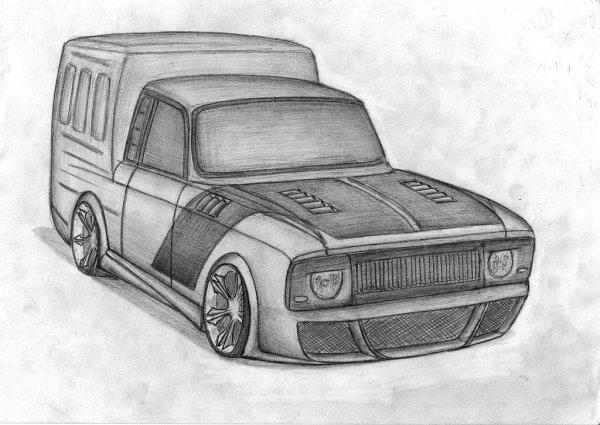 ВАЗ 2107 тюнинговая раскраска