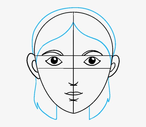 Человеческое лицо рисунок