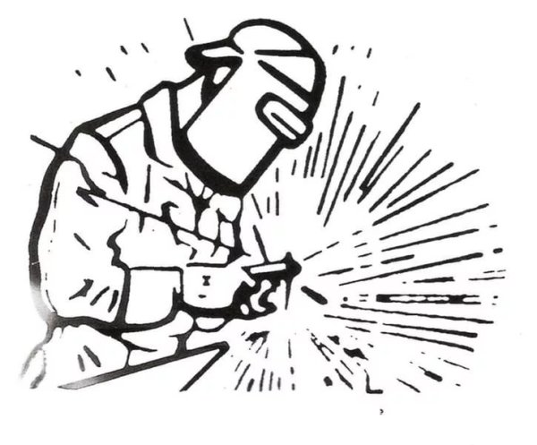 Сварщик силуэт