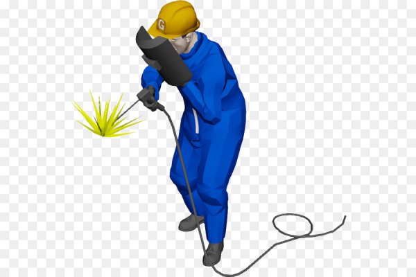 Сварщик на прозрачном фоне