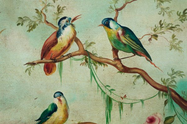 Райские птицы акварель