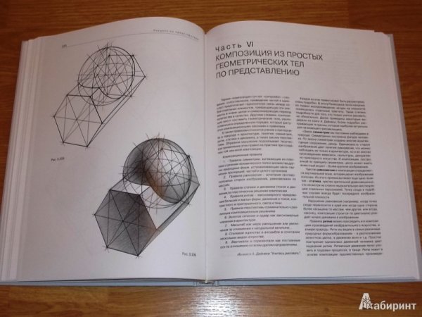 Рисунок композиции из геометрических тел по представлению