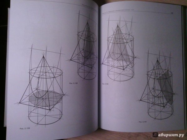 Архитектурный рисунок гипсовой головы Осмоловская