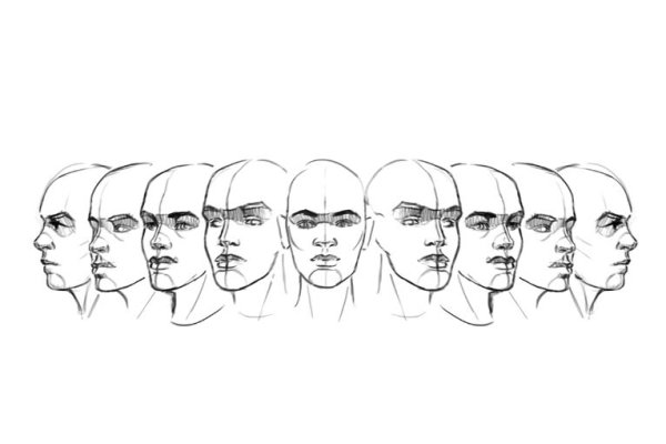 Лицо с разных ракурсов