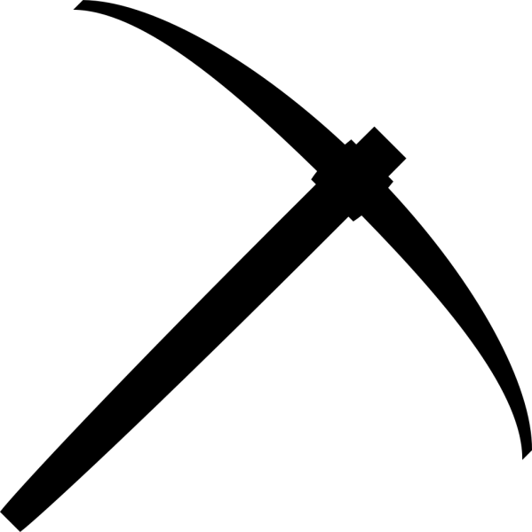 Шахтёрская кирка символ