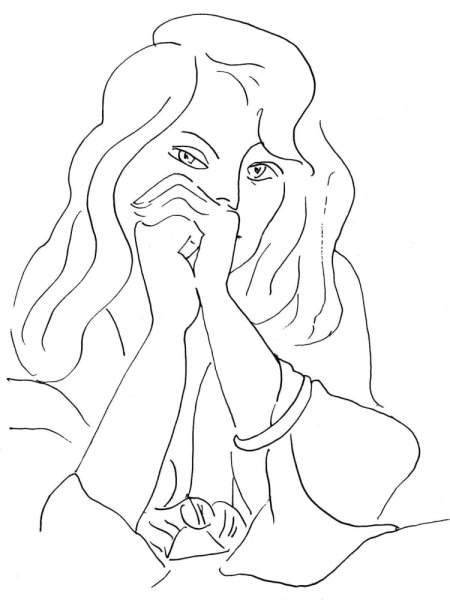 Анри Матисс женщина с распущенными волосами