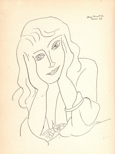 Анри Матисс набросок женщины