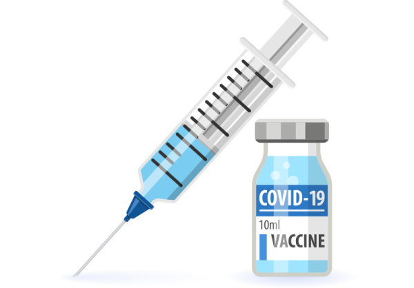 Шприц и вакцина от ковид