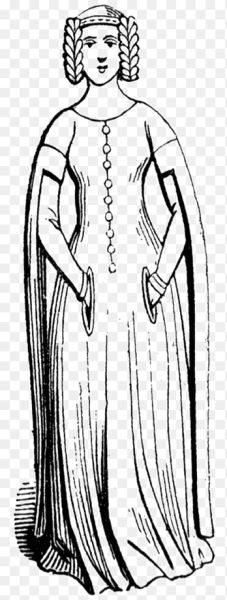 Одежда средневековья раскраска