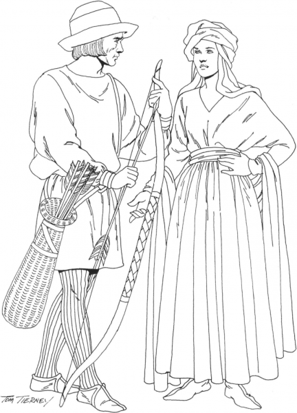 Костюм средневековья Западной Европы 17 века