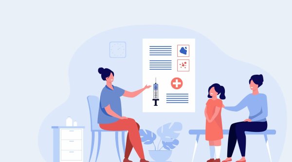 Вакцинация фон вектор