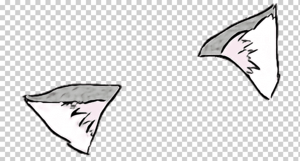 Нарисовать кошачьи уши