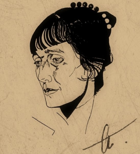 Портрет Анны Ахматовой Графика