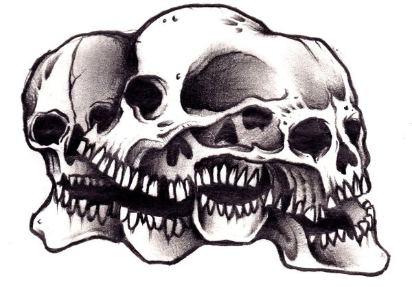 Графический череп