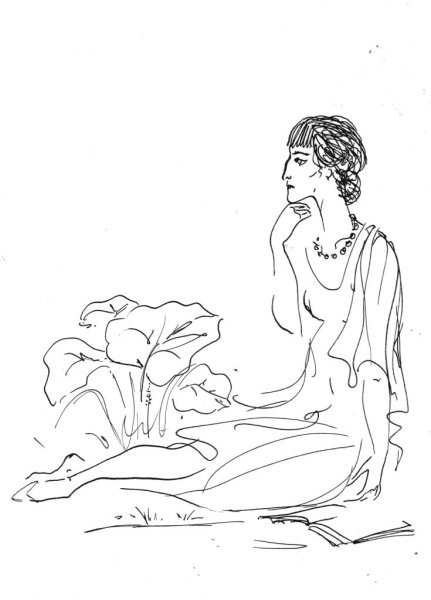 Анна Ахматова рисунок