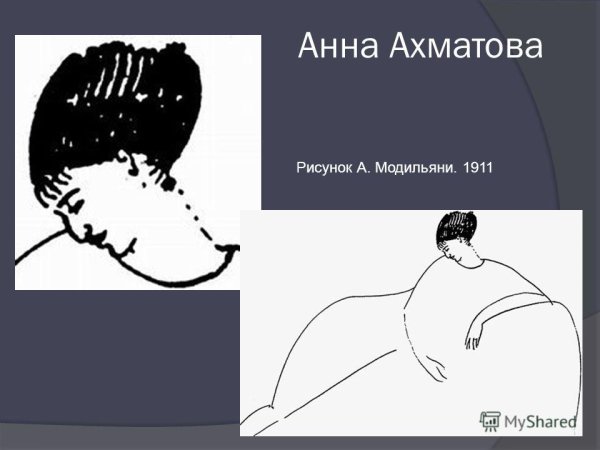 Рисунки Модильяни Анны Ахматовой
