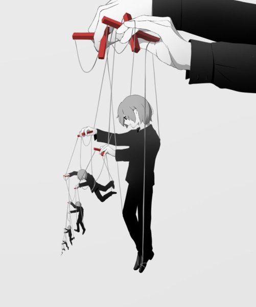 Рука с марионеткой