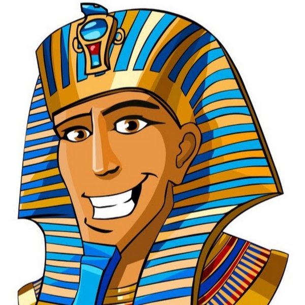 Маска фараона Тутанхамона рисунок