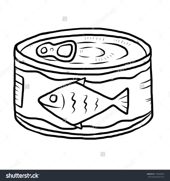 Рыба килька вектор