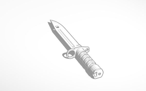 Нож m9 Bayonet чертеж
