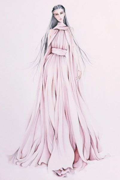 Дизайнерские платья рисунки