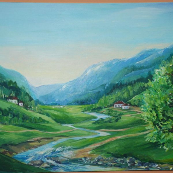Живопись пейзажи Долины