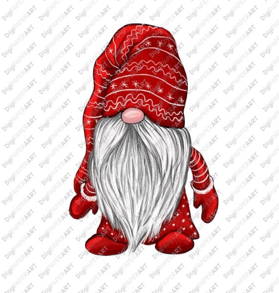 Рисование новогодние гномики