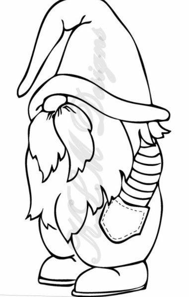 Новогодние Гномы раскраска