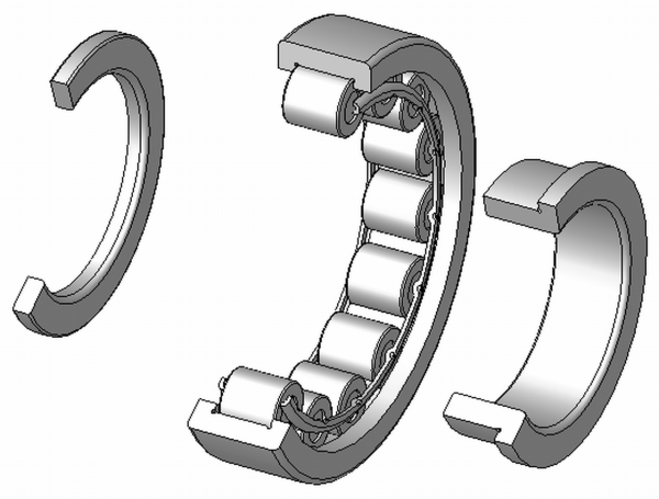 Подшипник на прозрачном фоне