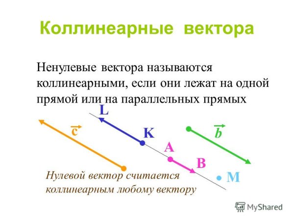 Коллинеарные и сонаправленные векторы в пространстве