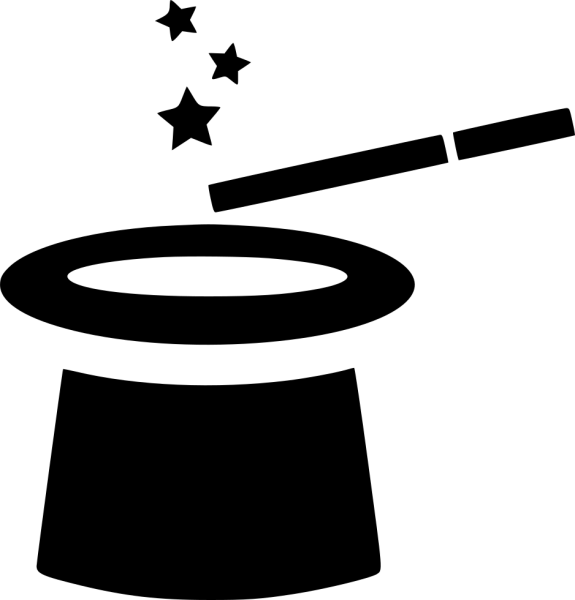 Силуэт фокусника