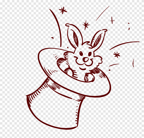 Рисование шляпа фокусника