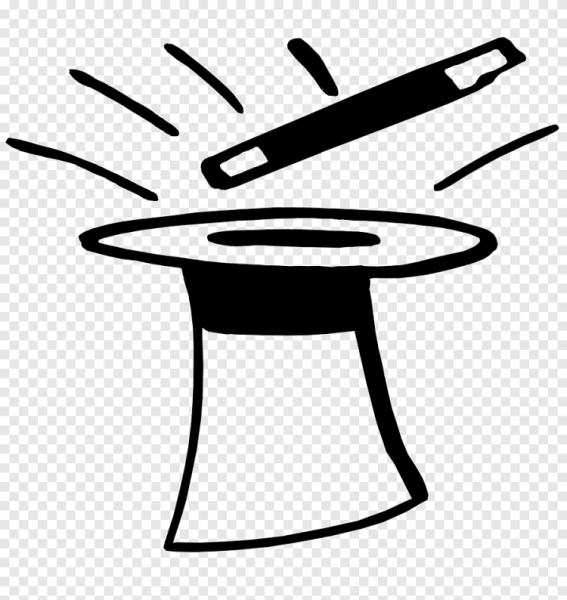 Шляпа фокусника раскраска для детей