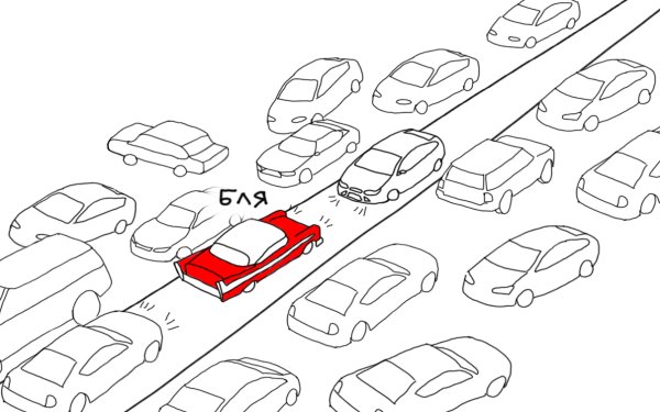 Рисунок парковки автомобиля
