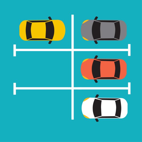 Парковка нарисованная