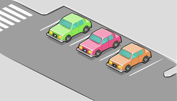 Нарисованная стоянка