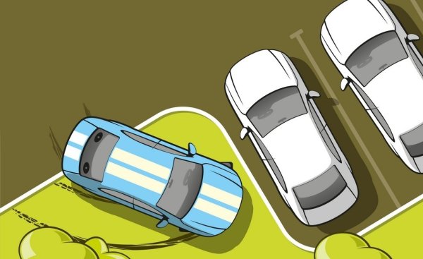 Парковка иллюстрация