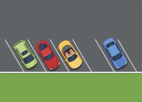 Парковочное место вид сверху