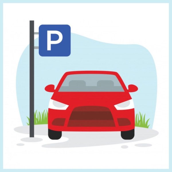 Машина на парковке рисунок