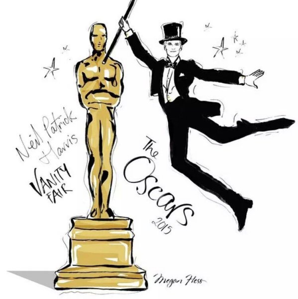 Оскар рисунок карандашом