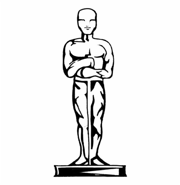 Оскар силуэт вектор