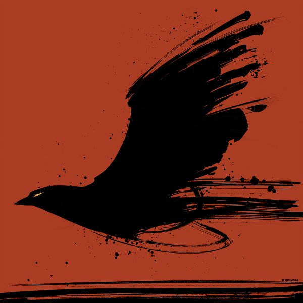 Стилизованная ворона